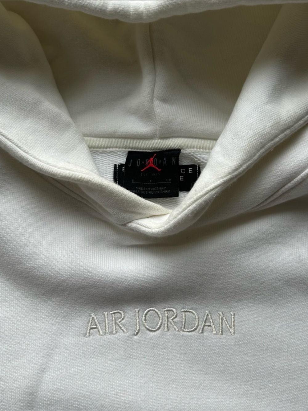 Jordan Heavyweight Wordmark Hoodie in Classic White (Small) - Picture 2 of 11